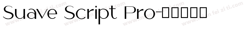 Suave Script Pro字体转换